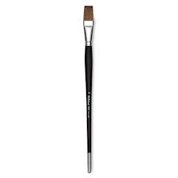 Old Holland Kolinsky Sable Brush - Flat, Long Handle, Size 22