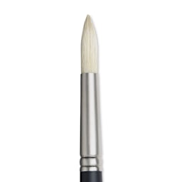 Winsor & Newton Artists' Oil Brush - Round, Long Handle, Size 12