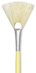 Isabey Chungking Interlocking Bristle Brushes - Closeup of Fan Brush