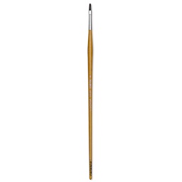 Isabey Isacryl Synthetic Brush - Long Flat, Long Handle, Size 0