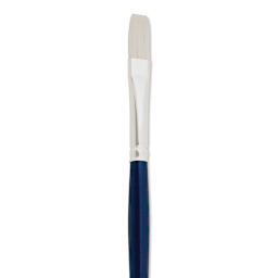 Silver Brush Bristlon Stiff White Synthetic Brush - Flat, Size 4 (close-up)