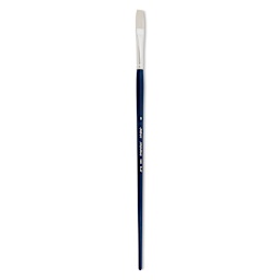 Silver Brush Bristlon Stiff White Synthetic Brush - Flat, Size 6