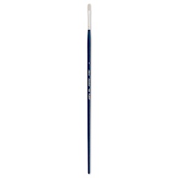 Silver Brush Bristlon Stiff White Synthetic Brush - Filbert, Size 1