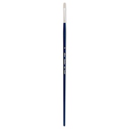Silver Brush Bristlon Stiff White Synthetic Brush - Filbert, Size 2