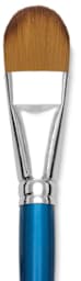 Winsor & Newton Cotman Watercolor Brush - Close-up of Filbert, Short Handle, Size 1''