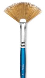 Winsor & Newton Cotman Watercolor Brush - Close-up of Fan, Short Handle, Size 4