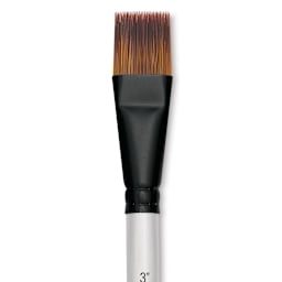 Robert Simmons Simply Simmons Synthetic Brush - Flat Comb, Short Handle, Size 3/4" close up