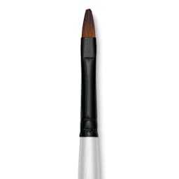 Robert Simmons Simply Simmons Synthetic Brush - Filbert, Short Handle, Size 6 close up