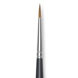 Da Vinci Maestro Kolinsky Brush - Restauro Retouch, Short Handle, Size 2, close up