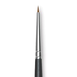 Da Vinci Maestro Kolinsky Brush - Miniaturist, Short Handle, Size 0 close up