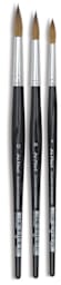 Da Vinci Ussuri Red Sable Round Brush Sets - Set of 3 Round brushes shown upright
