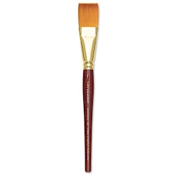 Grumbacher Goldenedge Brush - One-Stroke, Short Handle, Size 1"