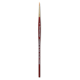 Grumbacher Goldenedge Brush - Round, Short Handle, Size 0