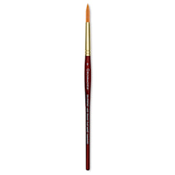 Grumbacher Goldenedge Brush - Round, Short Handle, Size 8