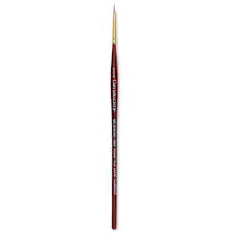 Grumbacher Goldenedge Brush - Round, Short Handle, Size 3/0