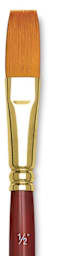 Grumbacher Goldenedge Brush - Aquarelle, Short Handle, Size 1/2" closeup