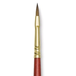 Blick Master Kolinsky Sable Brush - Filbert, Short Handle, Size 2 close up