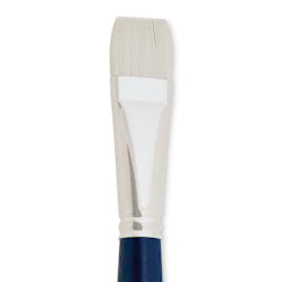 Silver Brush Bristlon Stiff White Synthetic Brush - Bright, Size 12 (close-up)
