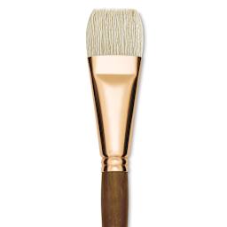 Princeton Best Natural Bristle Brush - Bright, Long Handle, Size 16 close up