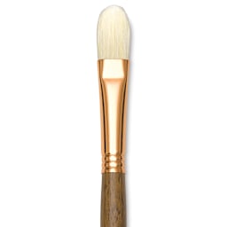 Princeton Best Natural Bristle Brush - Filbert, Long Handle, Size 8 close up