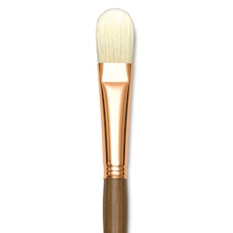 Princeton Best Natural Bristle Brush - Filbert, Long Handle, Size 12 close up