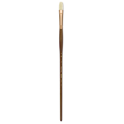Princeton Best Natural Bristle Brush - Flat, Long Handle, Size 6