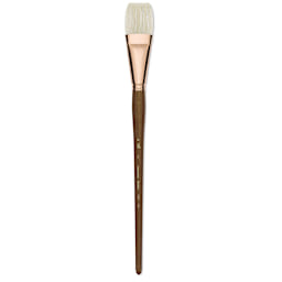 Princeton Best Natural Bristle Brush - Flat, Long Handle, Size 16