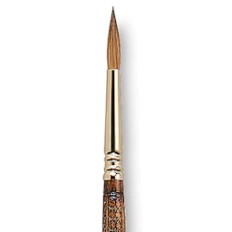 Escoda Reserva Kolinsky-Tajmyr Sable Brush - Round, Long Handle, Size 6 close up