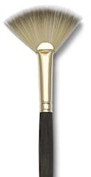 Princeton Umbria Series Synthetic Brushes - Closeup of Fan Brush