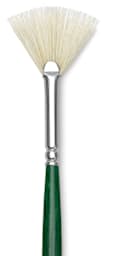 Grumbacher Gainsborough Brush - Fan, Long Handle, Size 2 close up