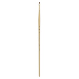 Princeton Synthetic Mongoose Brush - Flat, Long Handle, Size 2