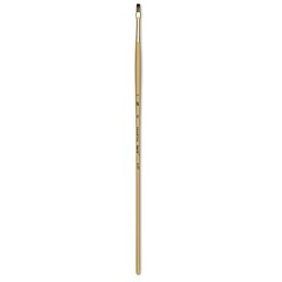 Princeton Synthetic Mongoose Brush - Flat, Long Handle, Size 4