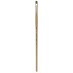 Princeton Synthetic Mongoose Brush - Flat, Long Handle, Size 8