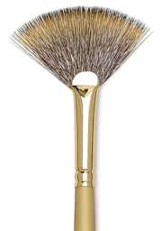 Princeton Imperial Synthetic Mongoose Brushes  - Closeup of tip of Fan Brush