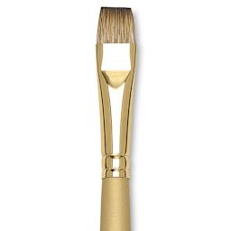 Princeton Synthetic Mongoose Brush - Bright, Long Handle, Size 16 close up
