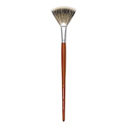 Da Vinci Pure Badger Brush - Fan Blender, Long Handle, Size 12