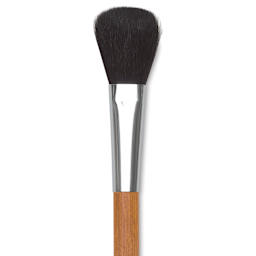 Holbein Pastel Brush - 3/4", Oval Blender, Goat hair, close-up
