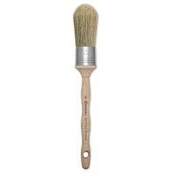 Escoda Restore Premium Brushes - Round Domed Bristle brush shown upright
