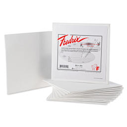 Fredrix Artist Series Standard Canvas Panels - 6" x 6", Pkg of 12