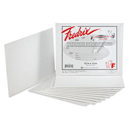 Fredrix Artist Series Standard Canvas Panels - 10" x 13", Pkg of 12