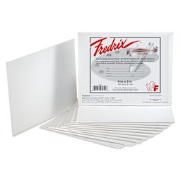 Fredrix Artist Series Standard Canvas Panels - 4" x 5", Pkg of 12