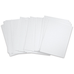 Blick Economy Cotton Canvas Panel Classroom Pack - 11" x 14", Class Pack of 24 fanned out
