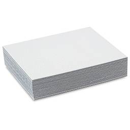 Fredrix Cut Edge Canvas Panels - 8" x 10", White, Pkg of 25, out of packaging