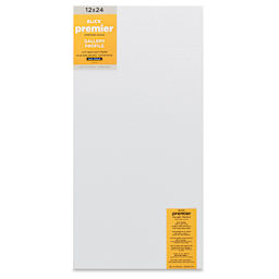 Blick Premier Stretched Cotton Canvas - Gallery Profile, Back-Stapled, 12" x 24" front