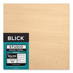 Blick Studio Artists' Wood Panel - Flat Cradle, 10" x 10", 7/8" Cradle, front
