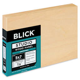 Blick Studio Artists' Wood Panel - Flat Cradle, 5" x 7", 7/8" cradle