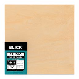Blick Studio Artists' Wood Panel - Flat Cradle, 14" x 14", 7/8" Cradle, front