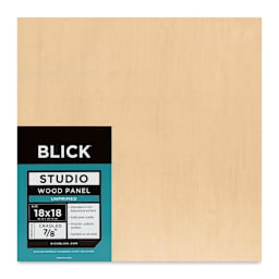 Blick Studio Artists' Wood Panel - Flat Cradle, 18" x 18", 7/8" Cradle, front