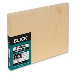 Blick Studio Artists' Wood Panel - Flat Cradle, 9" x 12", 7/8" Cradle