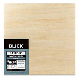 Blick Studio Artists' Wood Panels - Gallery Cradle, 20" x 20", 1-1/2" Cradle, front